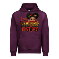 Mauve Wine i am black history black girl peekaboo juneteenth Urban Hoodie - CowGirlArtShop
