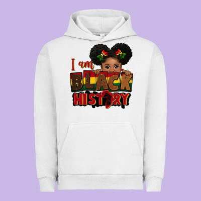 I Am Black History Black Girl Peekaboo Juneteenth Urban Hoodie Designed By Cowgirlartshop