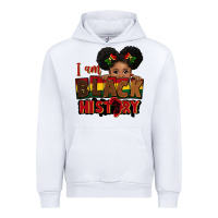 White i am black history black girl peekaboo juneteenth Urban Hoodie - CowGirlArtShop