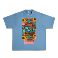 Pebble Blue cowgirls don't crty boots hat sunflowers 12 oz can cooler  (slim) Urban Heavy Tee - Artiststas