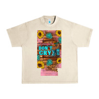 Sandshell cowgirls don't crty boots hat sunflowers 12 oz can cooler  (slim) Urban Heavy Tee - Artiststas
