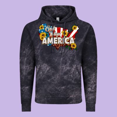 God Bless America Vintage Hoodie Designed By Hra Design Shop
