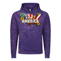 Cloud Purple god bless america Vintage Hoodie - HRA Design Shop