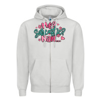 Dove Grey me sarcastic nah... Zipper Hoodie - MaliasSmallBusiness