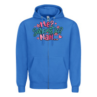 True Royal me sarcastic nah... Zipper Hoodie - MaliasSmallBusiness