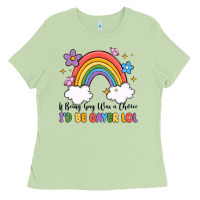 Matcha if being gay was a choice i'd be gayer lol Ladies Tee - MaliasSmallBusiness
