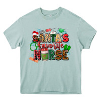 Arona santa's favorite nurse Heavy Core Tee - Zillion Design Studio