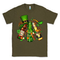 Army Green st patrick's beers flags and hat Classic Tee - AdoDesignShop