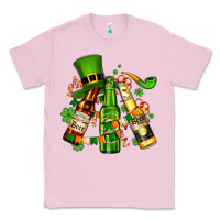 Bubblegum Pink st patrick's beers flags and hat Classic Tee - AdoDesignShop