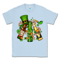Dusty Blue st patrick's beers flags and hat Classic Tee - AdoDesignShop