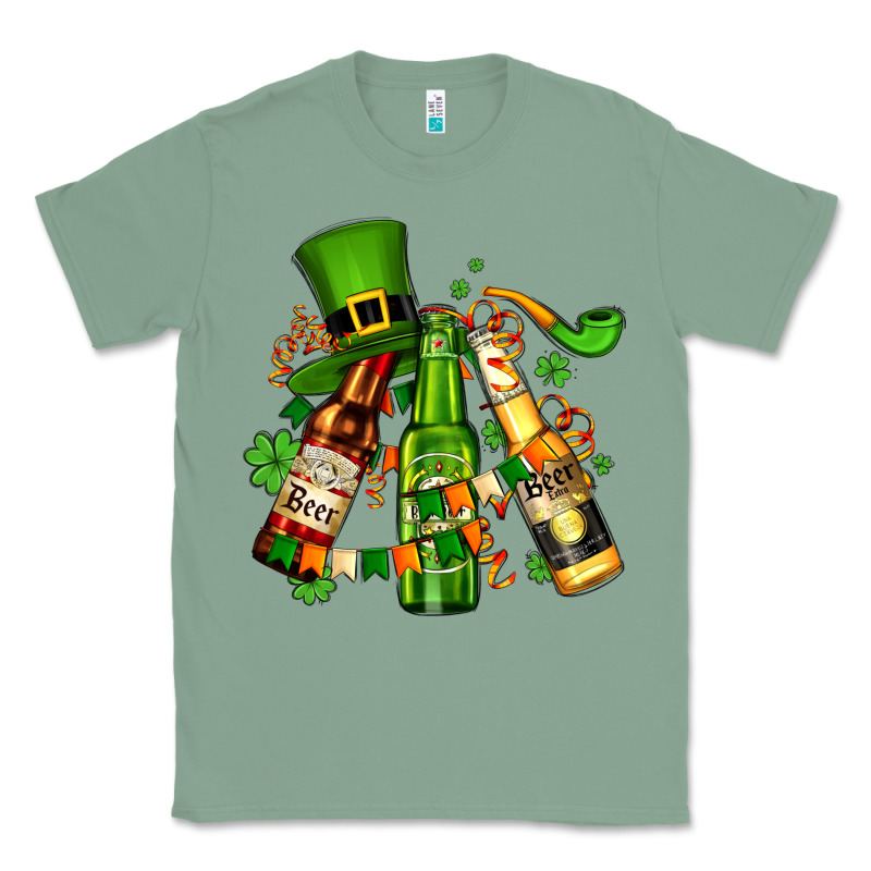 St Patrick's Beers Flags And Hat Classic Tee by AdoDesignShop | Teevron