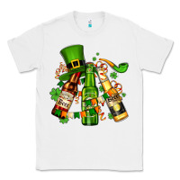 White st patrick's beers flags and hat Classic Tee - AdoDesignShop