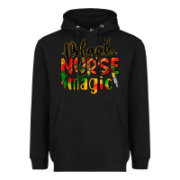 Black black nurse magic Heavyweight Hoodie - LillyAllenDesigns