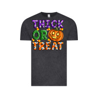 Vintage Black Thick Or Treat Vintage Tee - Artiststas