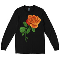 Black Burst Of Joy Rose Long Sleeve Tee - LillyAllenDesigns