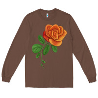 Chestnut Burst Of Joy Rose Long Sleeve Tee - LillyAllenDesigns