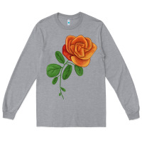 Heather Grey Burst Of Joy Rose Long Sleeve Tee - LillyAllenDesigns