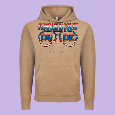 American Dude Vintage Hoodie Designed By Hra Design Shop