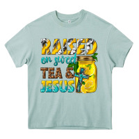 Arona raised on sweet tea and jesus Heavy Core Tee - texasbilliewilder