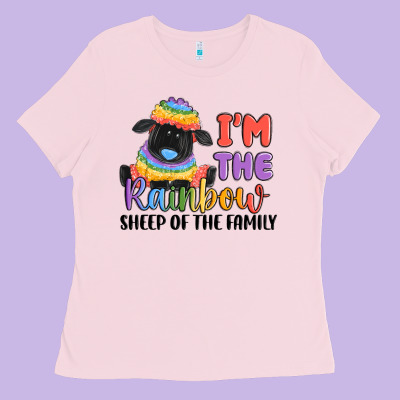 Ladies Tee i'm the rainbow sheep of the family