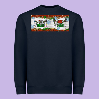 Oh Deer Christmas Heavyweight Sweatshirt Designed By Artiststas