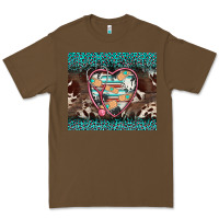 Cacao western nurse stethoscope turquoise leopardes Premium Tee - BarkalooDesign