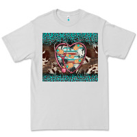Dove Grey western nurse stethoscope turquoise leopardes Premium Tee - BarkalooDesign