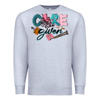 Heather Grey Caregiver Premium Sweatshirt - LillyAllenDesigns