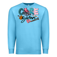 Ocean Blue Caregiver Premium Sweatshirt - LillyAllenDesigns