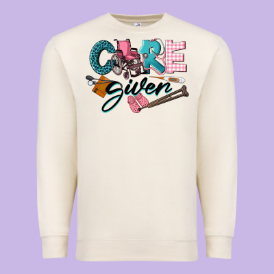 Caregiver Premium Sweatshirt Designed By Lillyallendesigns