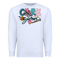 White Caregiver Premium Sweatshirt - LillyAllenDesigns