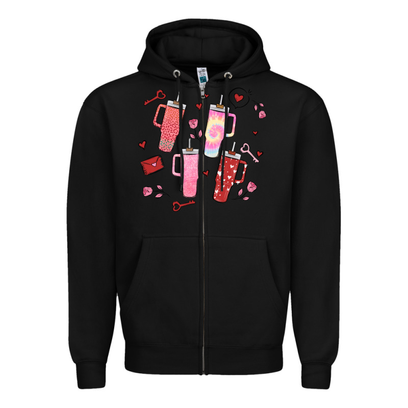 Cup Disorder Valentine's Day Zipper Hoodie by MaliasSmallBusiness | Teevron