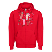 Red cup disorder valentine's day Zipper Hoodie - MaliasSmallBusiness