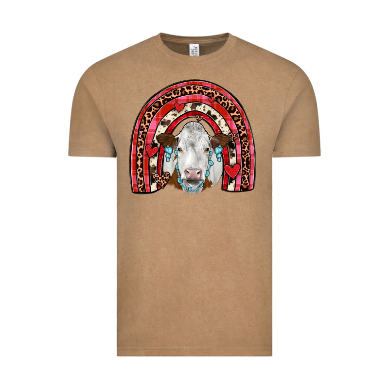 Valentines Simmental  Rainbow Vintage Tee by JahusDesignShop | Teevron