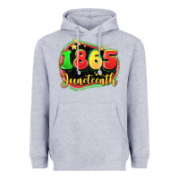Heather Grey 1865 juneteenth Heavyweight Hoodie - LillyAllenDesigns