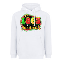 White 1865 juneteenth Heavyweight Hoodie - LillyAllenDesigns