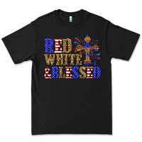 Black red white and blessed Premium Tee - texasbilliewilder