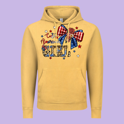 Cute American Girl Vintage Hoodie Designed By Jahusdesignshop
