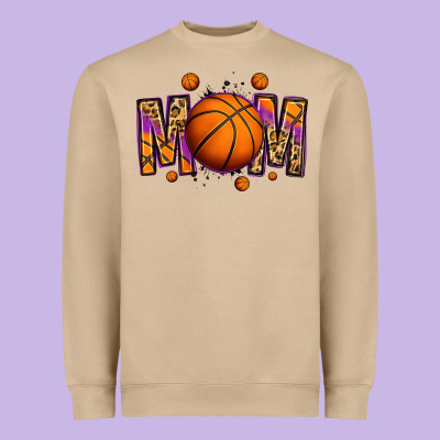 Basketball Mom Heavyweight Sweatshirt Designed By Jasminsmagicworld