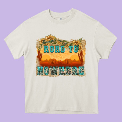 Road To Nowhere Tbw Heavy Core Tee Designed By Texasbilliewilder