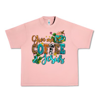 Salmon gıve me coffee and jesus Urban Heavy Tee - AdoDesignShop