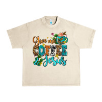Sandshell gıve me coffee and jesus Urban Heavy Tee - AdoDesignShop