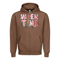 Chestnut valentine Zipper Hoodie - MaliasSmallBusiness