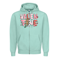 Seafoam valentine Zipper Hoodie - MaliasSmallBusiness
