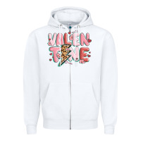 White valentine Zipper Hoodie - MaliasSmallBusiness