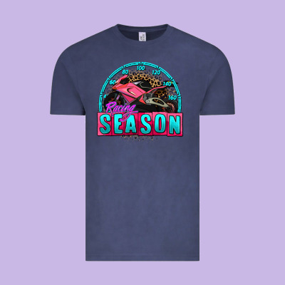 Racing Season Motorcycle Vintage Tee Designed By Adodesignshop