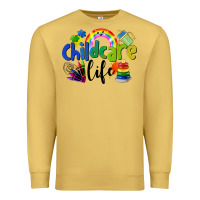 Antique Gold Childcare Life Premium Sweatshirt - LillyAllenDesigns