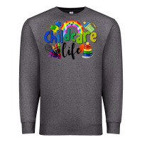 Charcoal Heather Childcare Life Premium Sweatshirt - LillyAllenDesigns
