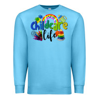 Ocean Blue Childcare Life Premium Sweatshirt - LillyAllenDesigns