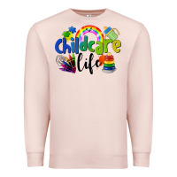 Pale Pink Childcare Life Premium Sweatshirt - LillyAllenDesigns